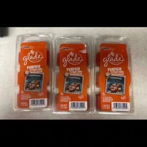 3 packs Glade scented wax melts - pumpkin‎ pit stop
